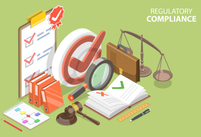 Regulatory compliance infographic